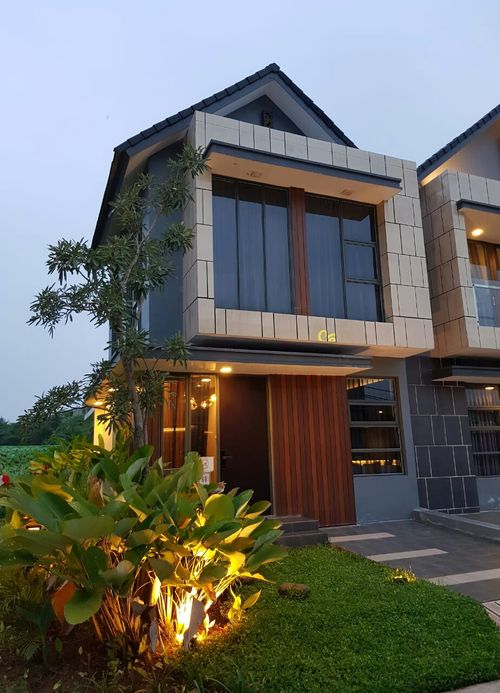foto tampak rumah tipe RHEA PREMIUM PLUS perumahan GOLDEN PARK 3