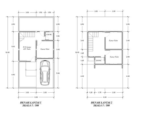 foto denah rumah tipe LAVENDER perumahan pine wood cluster GRAND SEKAR ASRI