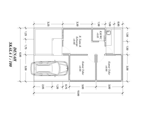 foto denah rumah tipe BOUGENVILLE perumahan pine wood cluster GRAND SEKAR ASRI