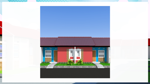 foto tampak rumah tipe 29La. perumahan Puri Anggrek Serang 4 Teritih