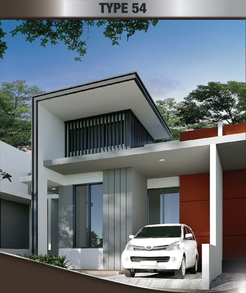 foto tampak rumah tipe 54 perumahan ROYAL RESIDENCE