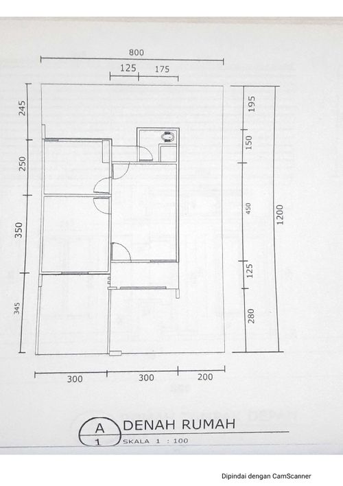 foto denah rumah tipe 36 perumahan GALAXI PERMAI