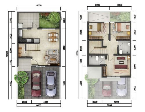 foto denah rumah tipe STANDAR 78 perumahan U HOUSE BINTARO JAYA