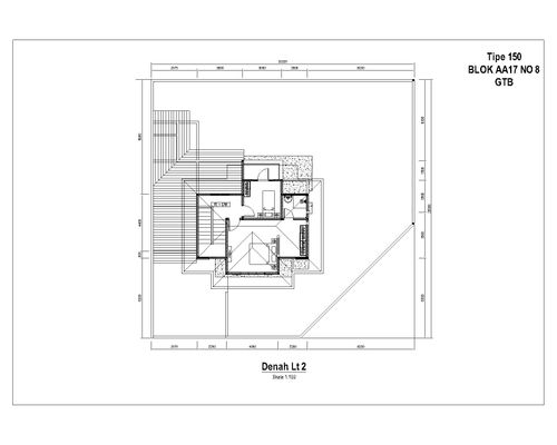 foto denah rumah tipe BOTANICA perumahan BSB city Graha Taman Bunga 1