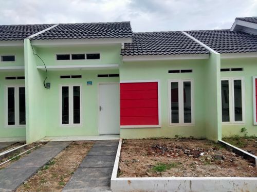 foto tampak rumah tipe PESONA SAGA RESINDENCE. 2018 perumahan Pesona saga residence