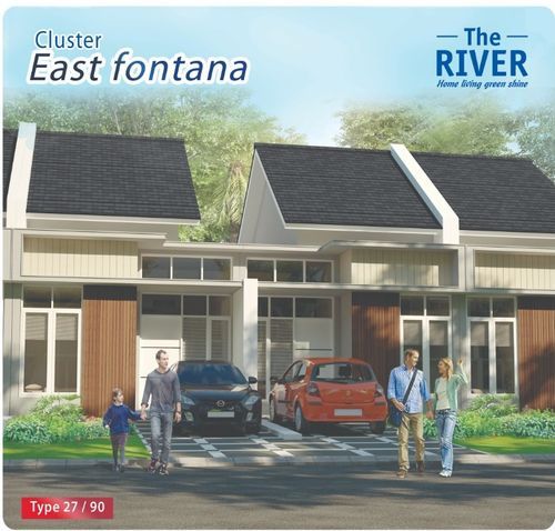 foto tampak rumah tipe 27/72 perumahan Royal Sentraland