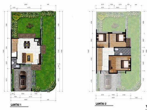 foto denah rumah tipe PINE HOOK 567 perumahan CIMANGGIS GOLF ESTATE