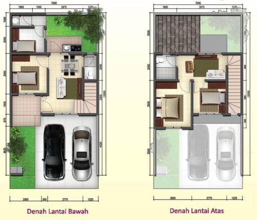foto denah rumah tipe CATALEA perumahan SERPONG JAYA THE TERRACE