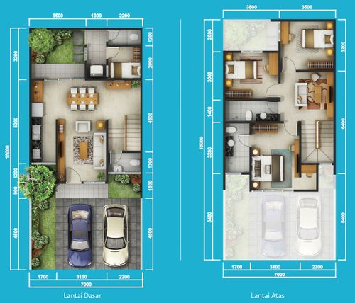 foto denah rumah tipe VALEA 7 perumahan DISCOVERY ALUVIA BINTARO JAYA