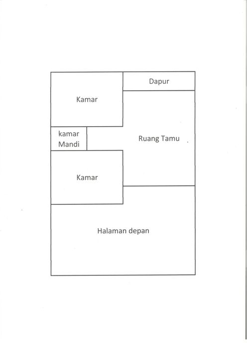 foto denah rumah tipe PESONA SAGA RESIDENCE 2020 perumahan Pesona saga residence
