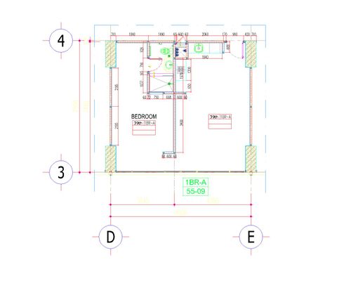 foto denah rumah tipe 1 BEDROOM A (URES-2) perumahan SUPERMAL KARAWACI