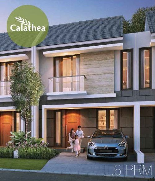 foto tampak rumah tipe C-68/78 perumahan CITRAGRAND CIBUBUR CBD/ CITRAGRAND 2 ( CLUSTER CALATHEA)