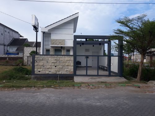 foto tampak rumah tipe minimalis perumahan Green Puspa Asri