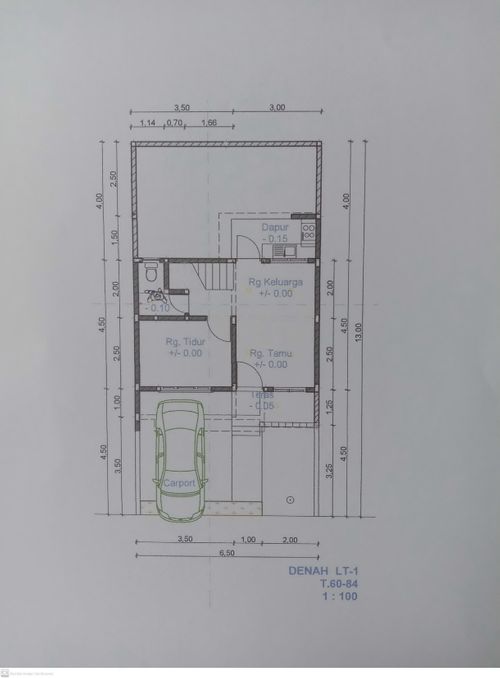 foto denah rumah tipe 45 perumahan FIRDAUS MANSION