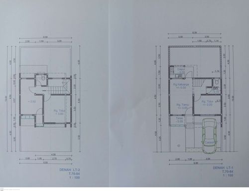 foto denah rumah tipe 70 2 LANTAI perumahan FIRDAUS MANSION