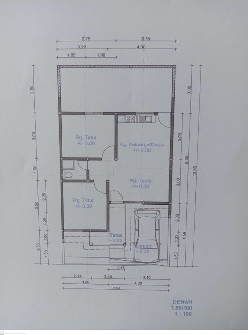 foto denah rumah tipe 56 perumahan FIRDAUS MANSION