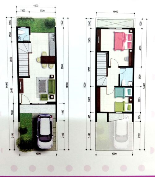 foto denah rumah tipe 62 perumahan Dadap Residence