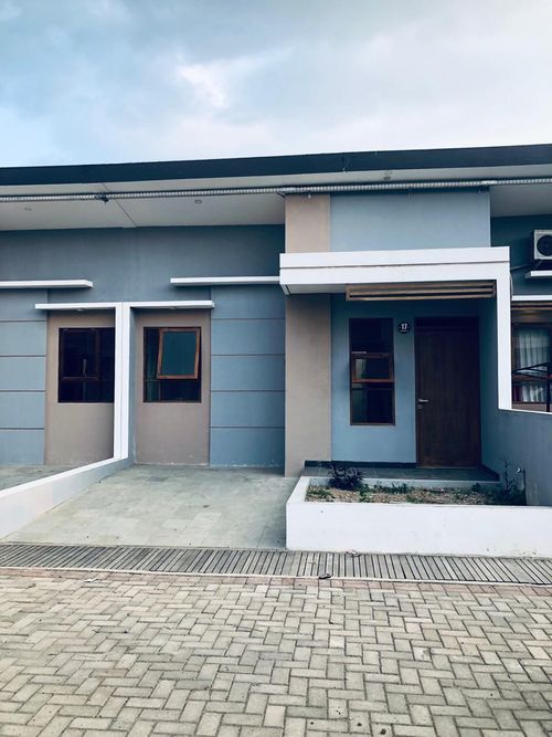 foto tampak rumah tipe 36 perumahan Spring Garden Recidence