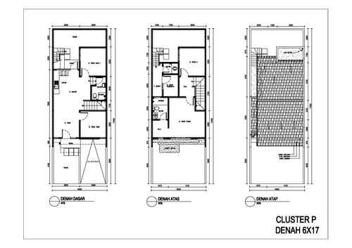 foto denah rumah tipe Daisy 96/120 perumahan CASA JARDIN RESIDENCE