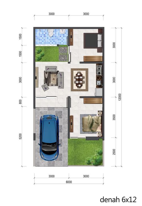 foto denah rumah tipe ONYX LAMA perumahan RIVER VALLEY RESIDENCE
