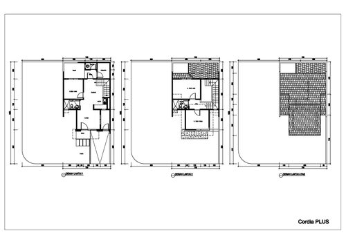 foto denah rumah tipe Cordia Plus perumahan CASA JARDIN RESIDENCE