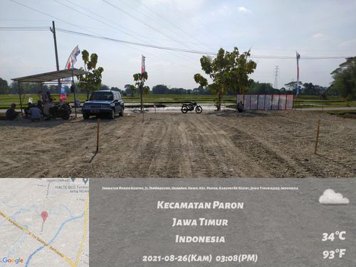 foto posisi tengah perumahan Dawu Permai Residence