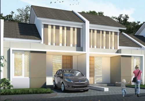 foto tampak rumah tipe TULIP 2 perumahan SINAR GADING RESIDENCE