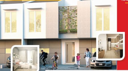 foto tampak rumah tipe LAVENDER perumahan SINAR GADING RESIDENCE