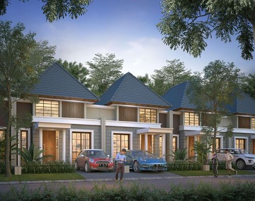 foto tampak rumah tipe ALANA perumahan TAMAN ANGGREK REGENCY