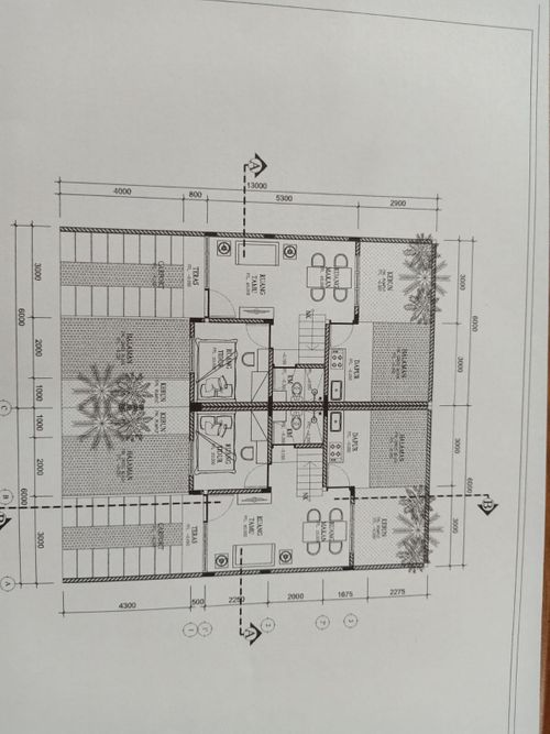 foto denah rumah tipe 65/ 72 perumahan Boekit Serang Damai Residence