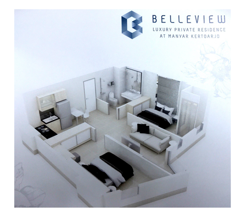 foto tampak rumah tipe 2 BR A perumahan APARTEMEN BELLEVIEW