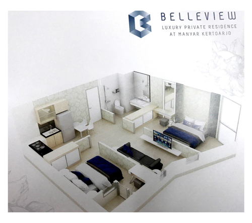 foto tampak rumah tipe 2 BR B perumahan APARTEMEN BELLEVIEW