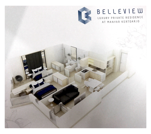 foto tampak rumah tipe 2 BR C perumahan APARTEMEN BELLEVIEW
