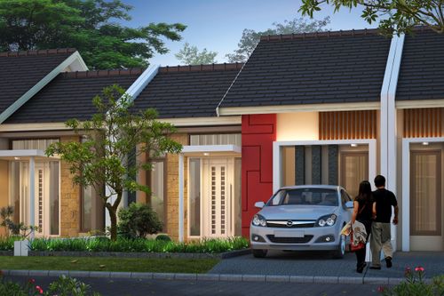foto tampak rumah tipe 45 perumahan TAMAN MELATI INDAH