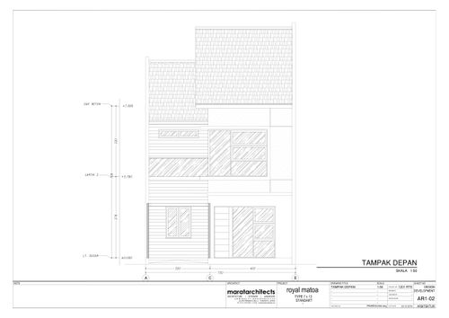 foto tampak rumah tipe PALMA CORNER perumahan ROYAL MATOA