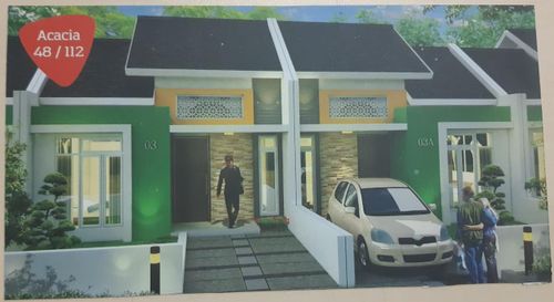 foto tampak rumah tipe Acacia perumahan SPRING GARDEN RESIDENCE