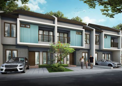 foto tampak rumah tipe BIMALA perumahan ASANA RESIDENCE CIBUBUR