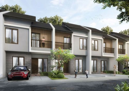 foto tampak rumah tipe DAKARA perumahan ASANA RESIDENCE CIBUBUR