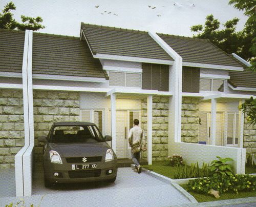 foto tampak rumah tipe 36/84 perumahan OMA VIEW