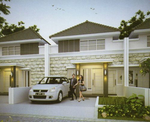 foto tampak rumah tipe 45/112 perumahan OMA VIEW