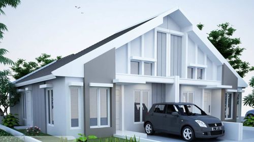 foto tampak rumah tipe 60/120 perumahan OMA VIEW