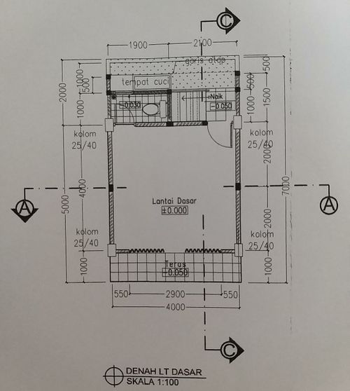 foto denah rumah tipe RUKO perumahan Rajeg Gardenia
