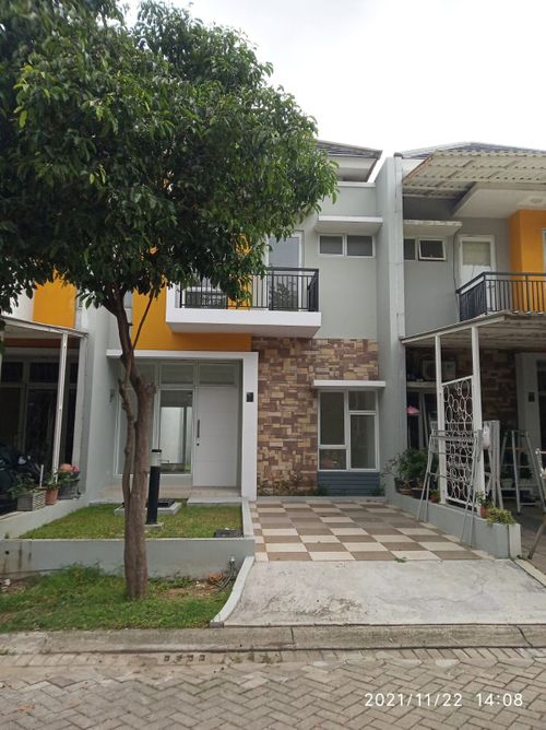 foto tampak rumah tipe Aquila perumahan Metland Menteng