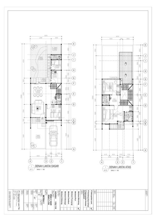 foto denah rumah tipe Aquila perumahan Metland Menteng