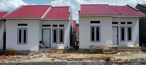 foto tampak rumah tipe 36 perumahan PESONA BUMI BATARA II