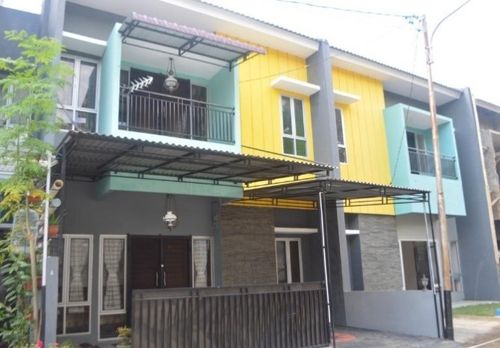 foto tampak rumah tipe 105 perumahan Golden Sako
