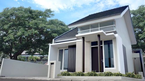 foto tampak rumah tipe B05 perumahan The Premiere By Bale Agung