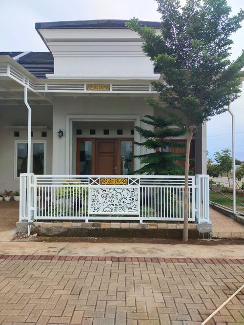 foto tampak rumah tipe 58 perumahan The Emerald Residence