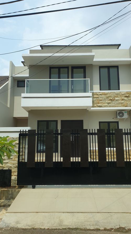 foto tampak rumah tipe Mimosa perumahan The Green View