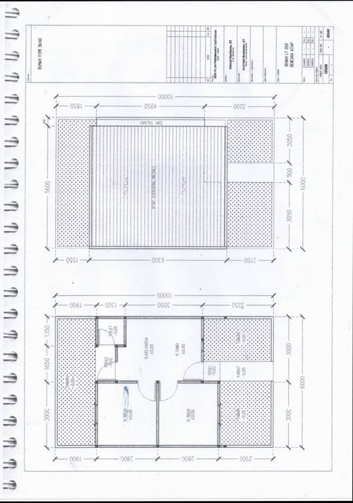 foto denah rumah tipe 30/60 perumahan BAYTUNA RESIDENCE